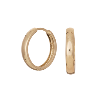 Creoler i 14 karat guld, 3x16 mm fra Siersbøl – forhandlet hos Houmann.dk