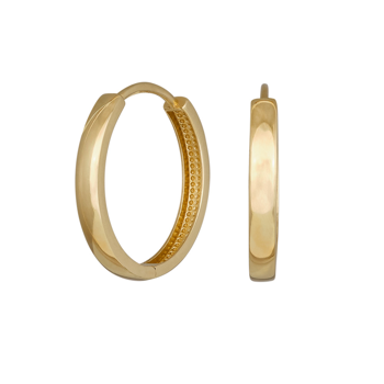 Creoler i 14 karat guld, 3x20 mm fra Siersbøl – forhandlet hos Houmann.dk