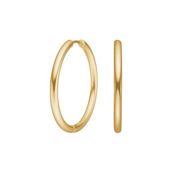 Nordahl calma guld creoler 30 mm i stål
