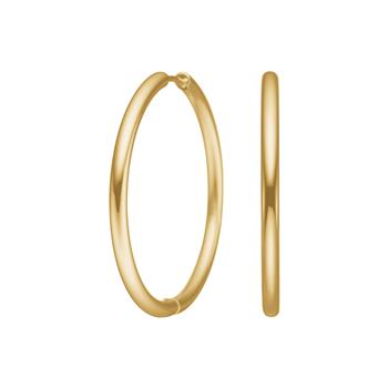 Nordahl calma guld creoler 35 mm i stål