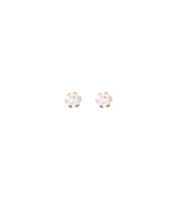L&G ørestik 8 karat 6 greb 2mm zirkonia