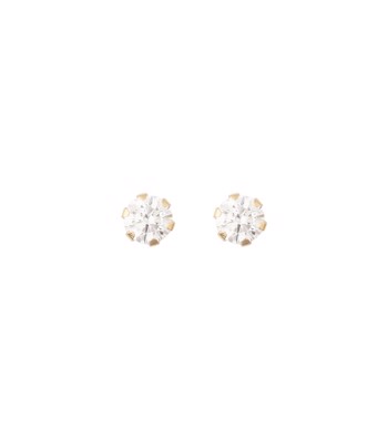 L&G ørestik 8 karat zirkonia 6 greb 3mm