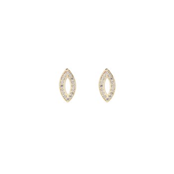 L&G ørestik 8 karat lip zirkonia