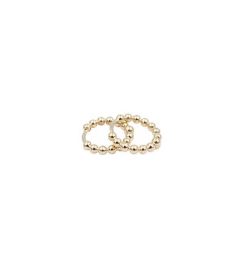 L&G 8 karat kugler kugle knæk creoler, 15 x 2,3 mm