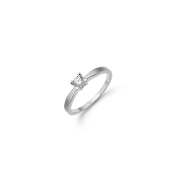 Aagaard 14 karat hv.d.ring 1x0,25ct wsi 4/g i 14 karat guld