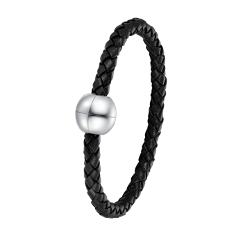 Armbånd i rustfrit stål med ugle, 22 cm – Støvring Design