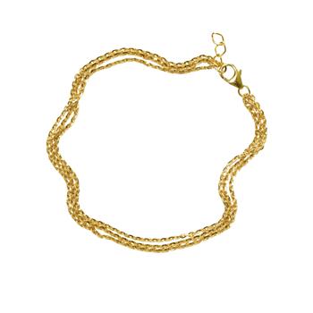 18 kt Armbånd & halskæde 16+1 cm