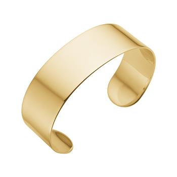 Nordahl calma guld manchetarmring i stål x 20