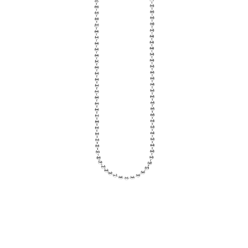 Aagaard Sølv rhodineret collier kugle facet 1,8mm60cm