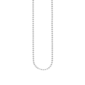 Aagaard Sølv rhodineret collier kugle facet 1,8mm70cm