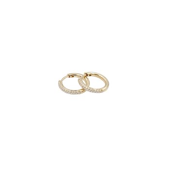 L&G creol knæk 14 karat guld pavé 0,24 ct. W/SI 15*2
