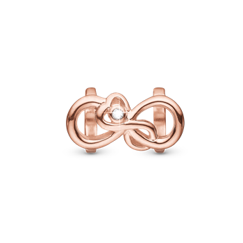 Christina Mother and Child Love charm – rosaforgyldt sølv, 6 mm til Classic læderarmbånd