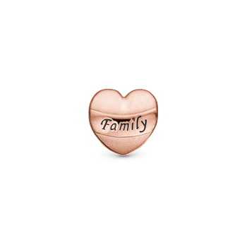 Christina My Family charm – rosaforgyldt sølv, 6 mm til Classic læderarmbånd