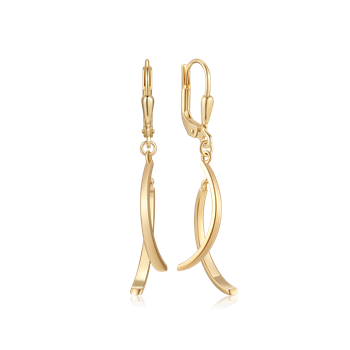Ørestikker i 8 karat guld, 20 x 3 mm – Støvring Design