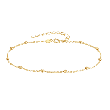 Armbånd i 8 karat guld med ugle, 17 cm – Støvring Design