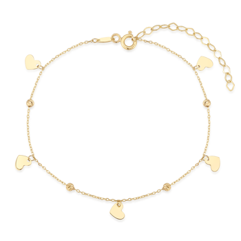 Armbånd i 8 karat guld med hjerte – Støvring Design