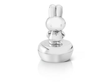 Noa Kids tand-/hårlokæske Miffy, sølvfarvet (stående)