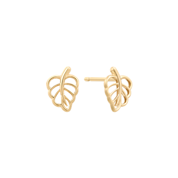 Ørestikker i 14 karat guld, 7 x 4 mm – Støvring Design