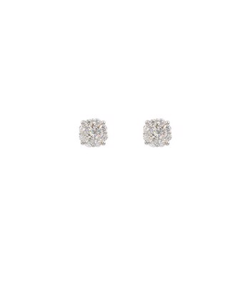 L&G ørestik 14 karat hvidguld Bloom 1,20 carat Wsi