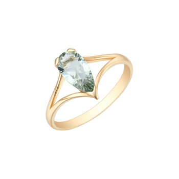 Ring i 14 karat guld med kat – Støvring Design
