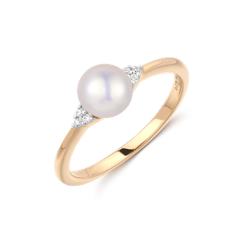 Ring i 14 karat guld med gul zirkonia – Støvring Design