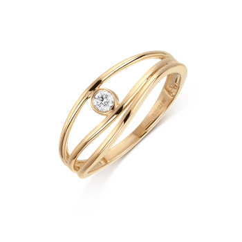 Ring i 14 karat guld – Støvring Design