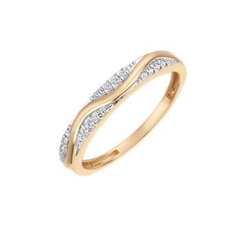 Ring i 14 karat guld med kat – Støvring Design