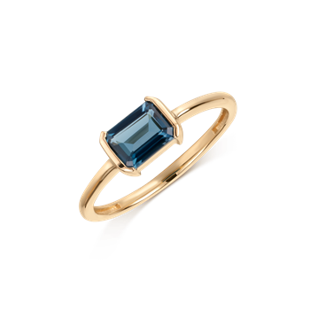 Ring i 14 karat guld med kat, 6 x 5 mm – Støvring Design