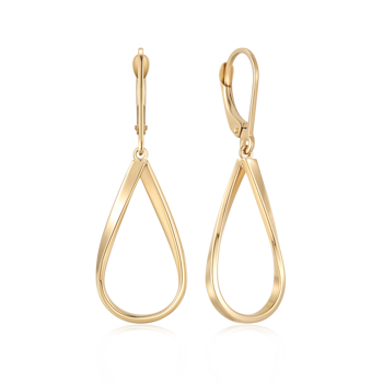 Ørehængere i 14 karat guld – Støvring Design