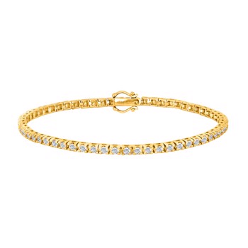 Armbånd i 14 karat guld med diamant 2 ct W/SI fra Siersbøl – forhandlet hos Houmann.dk