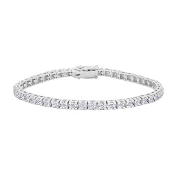 Armbånd i 14 karat hvidguld med diamant 4 ct W/SI fra Siersbøl – forhandlet hos Houmann.dk