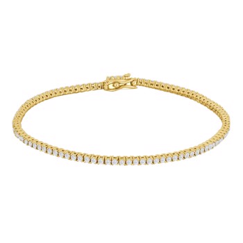 Armbånd i 14 karat guld med diamant 1,54 ct W/SI fra Siersbøl – forhandlet hos Houmann.dk