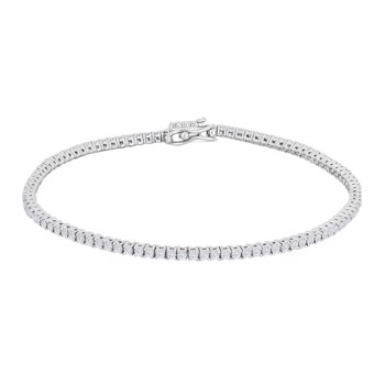 Armbånd i 14 karat hvidguld med diamant 1,54 ct W/SI fra Siersbøl – forhandlet hos Houmann.dk