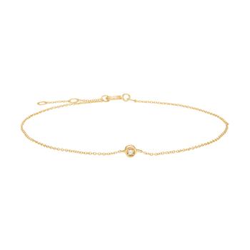 Armbånd i 14 karat guld med diamant 0,005 ct fra Siersbøl – forhandlet hos Houmann.dk
