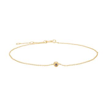 Armbånd i 14 karat guld med safir 0,007 ct fra Siersbøl – forhandlet hos Houmann.dk