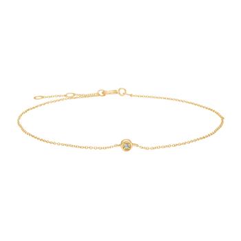 Armbånd i 14 karat guld med topas 0,010 ct fra Siersbøl – forhandlet hos Houmann.dk