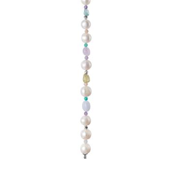 Apatit, Peridot, ametyst, amazonite, sol sten, fvkp. Hematit system-kæde from Heinzendorff