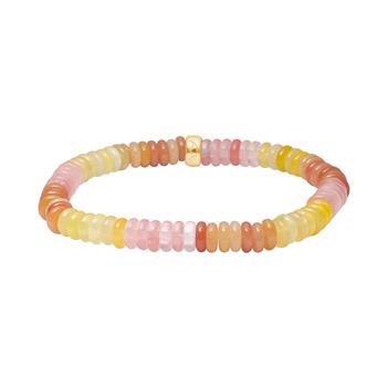 Agat, cherry quartz, aventurin armbånd from Heinzendorff