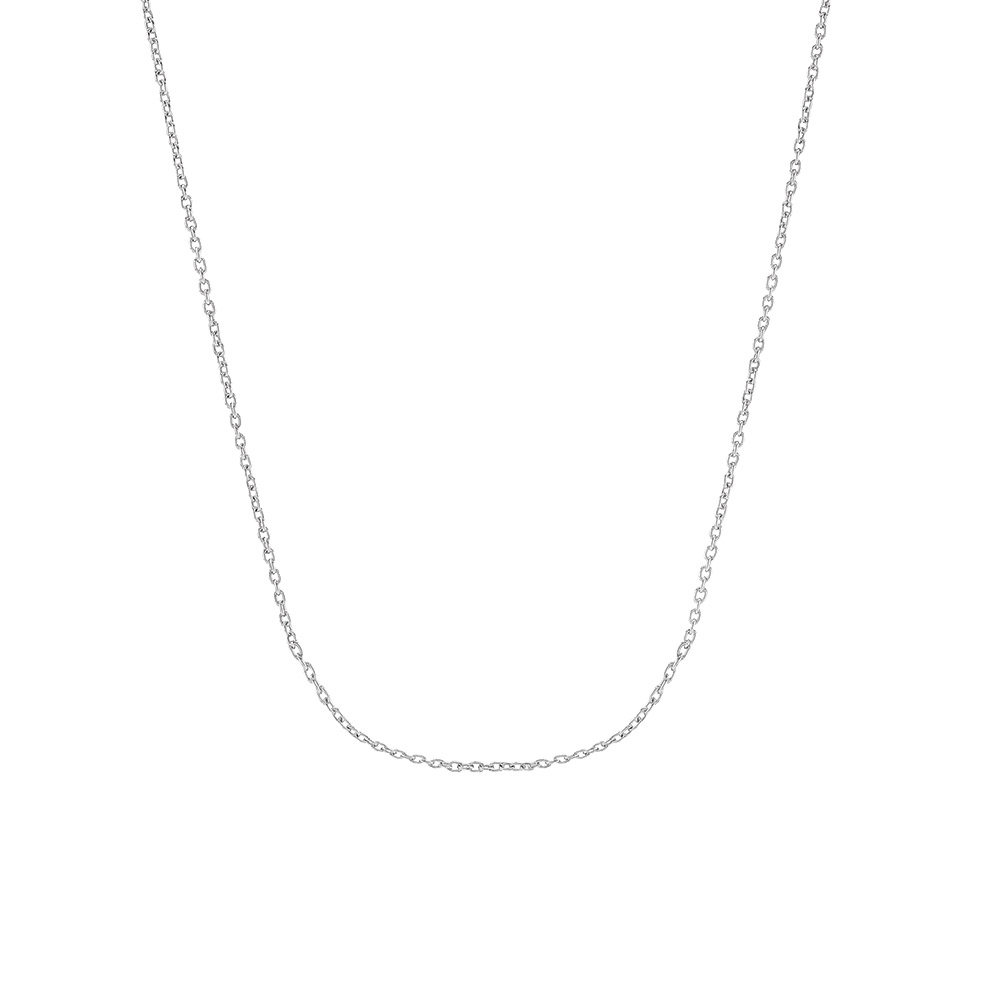 Nordahl rhod. sølvkæde 60+10cm