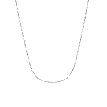 Nordahl rhod. sølvkæde 80+10cm