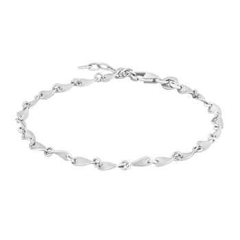 Armbånd i rhodineret sterling sølv fra Siersbøl – forhandlet hos Houmann.dk