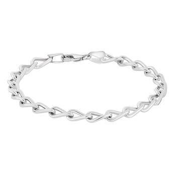 Armbånd i rhodineret sterling sølv fra Siersbøl – forhandlet hos Houmann.dk