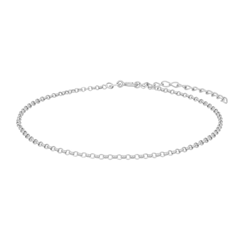 Nordahl rhodineret sølv armbånd Summer ærtekæde 17+3cm