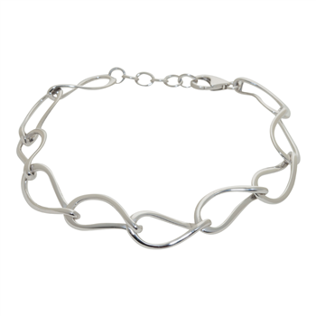 Armbånd i rhodineret sterling sølv fra Siersbøl – forhandlet hos Houmann.dk