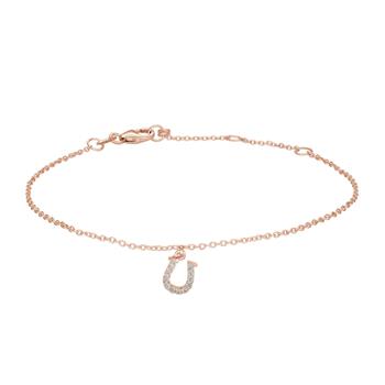 Armbånd i forgyldt sterling sølv med zirkonia, 7 mm fra Siersbøl – forhandlet hos Houmann.dk
