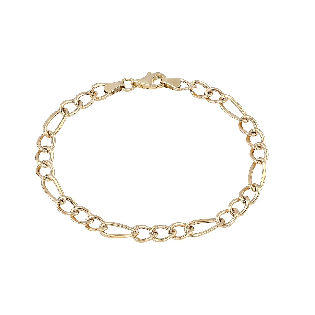 Armbånd i 8 karat guld, åbne led fra Siersbøl – forhandlet hos Houmann.dk