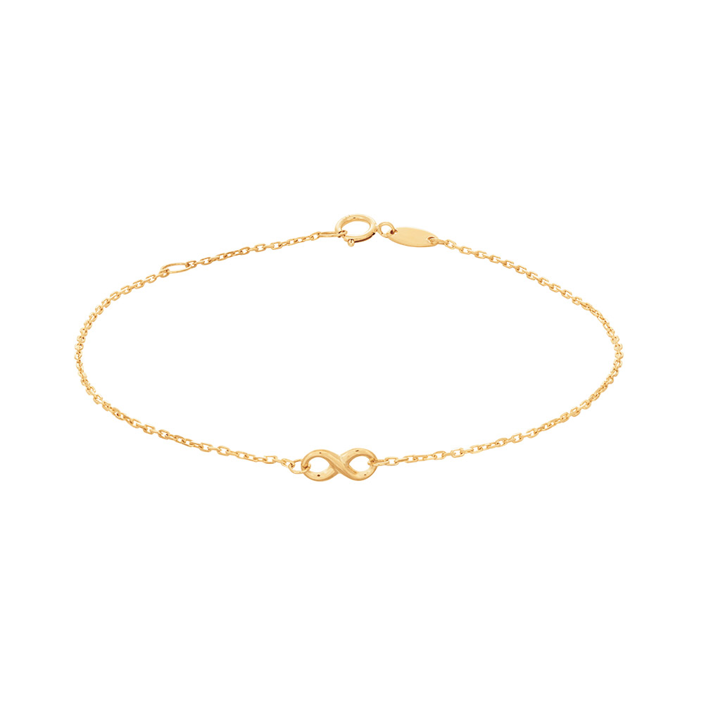 Armbånd med uendelighedstegn i 8 karat guld, 8 mm fra Siersbøl – forhandlet hos Houmann.dk