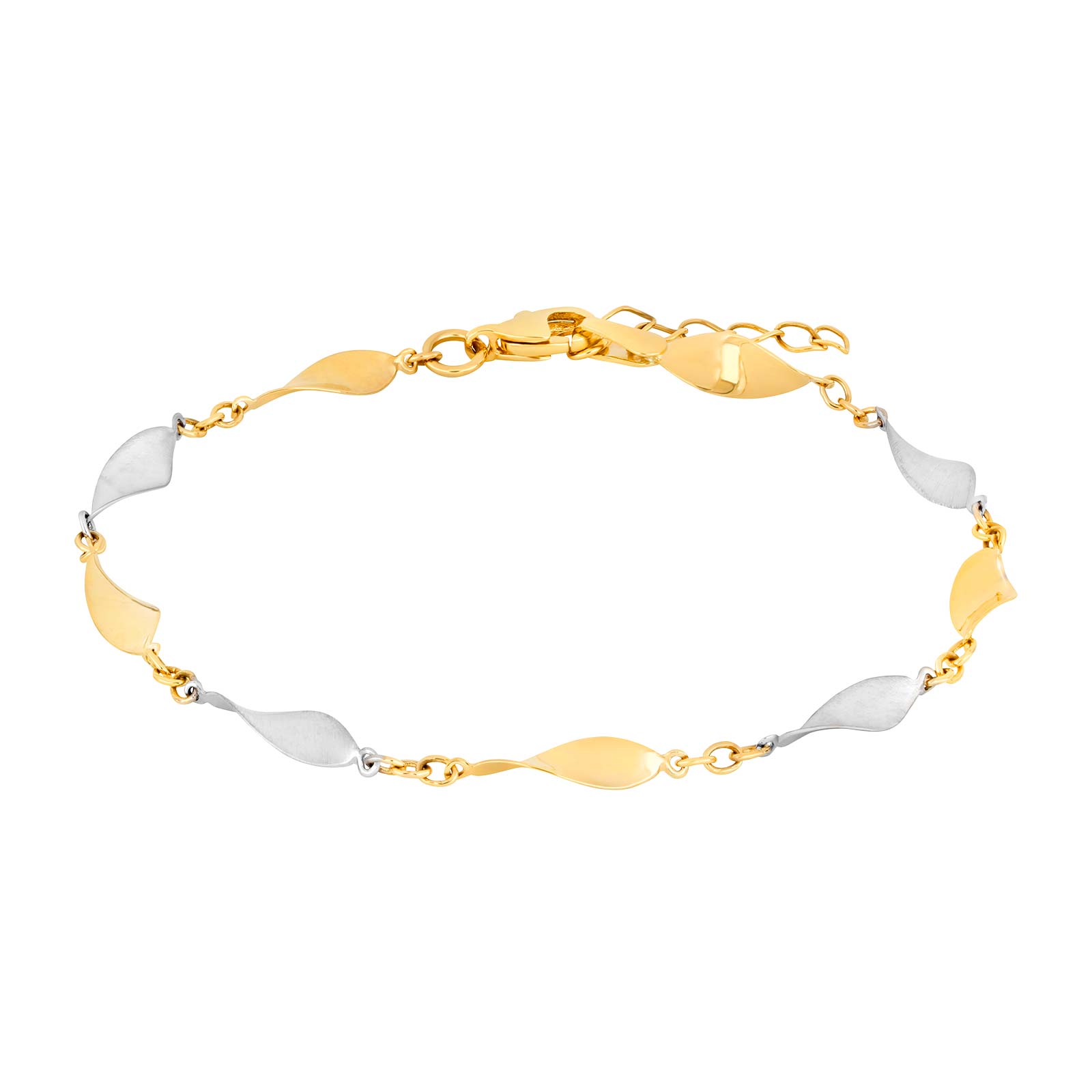 Armbånd i 8 karat guld, bicolor fra Siersbøl – forhandlet hos Houmann.dk