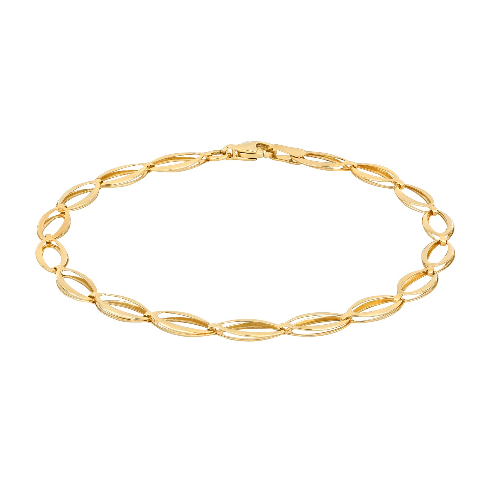 Armbånd i 8 karat guld, åbne led fra Siersbøl – forhandlet hos Houmann.dk