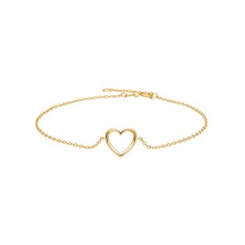 Armbånd med hjerte i 8 karat guld fra Siersbøl – forhandlet hos Houmann.dk